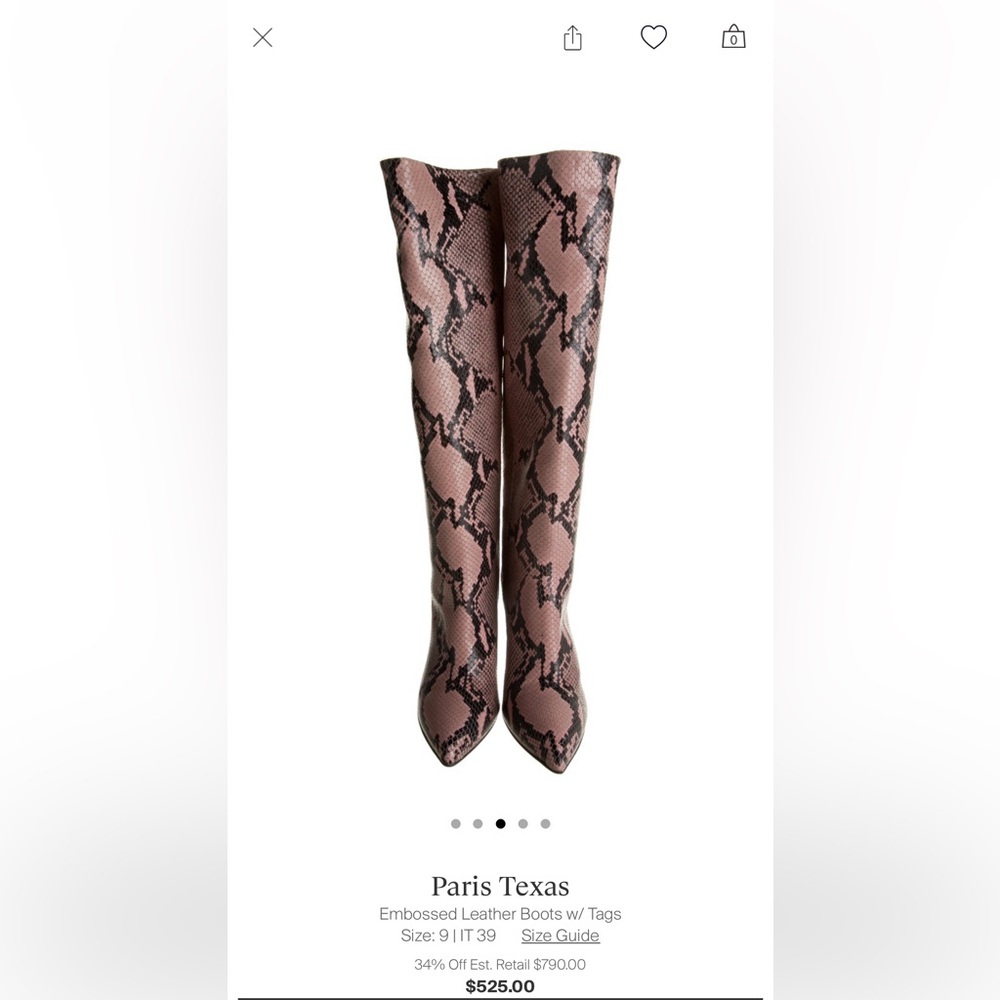 Paris Texas leather boots